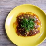鰹のエスニック漬けと真上（しんじょう）